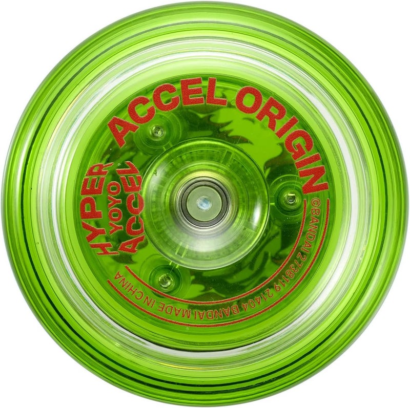 Ban Dai Bandai 60008 Accel Hyper Yo Lime Green, Skill Game, Optimised JoJo for Children from 8 Years, with its Accel System, Test All Tricks Easily and Quickly - Image 2
